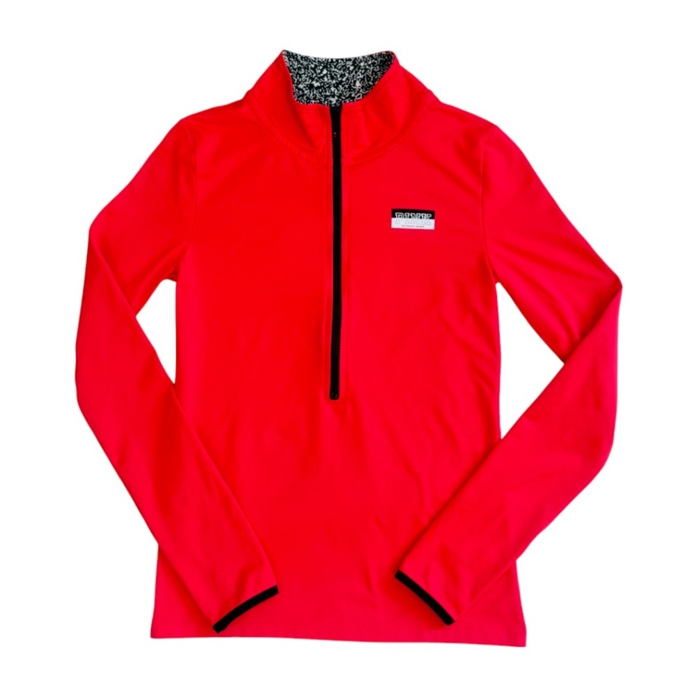 VS Pink Ultimate Half Zip Pullover Jacket, Small, Pink/Black, EUC